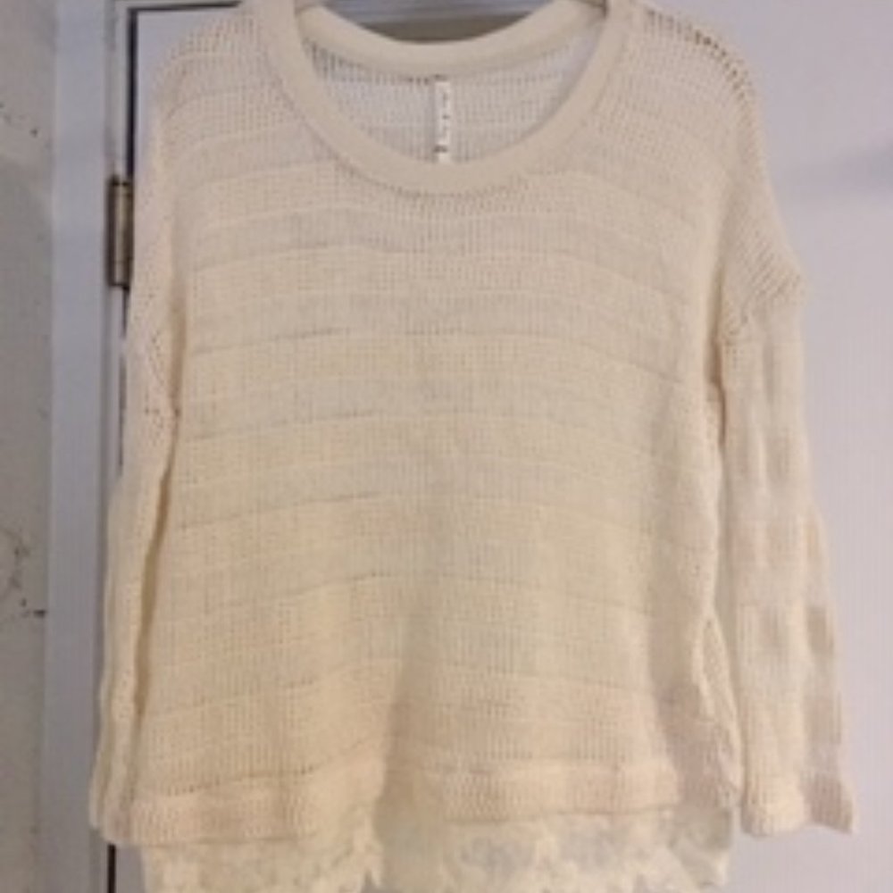 Willow & Clay Cream Knit-Top